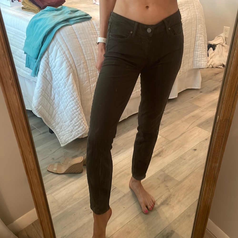 Hunter green skinny jeans